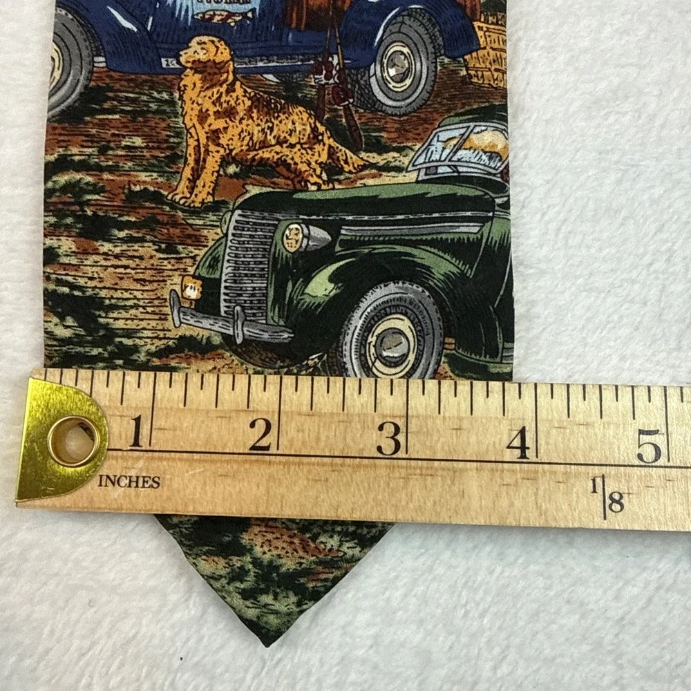 Silk Tie Tango By Max Raab Americana Series Back Country circa 1936 trucks dogs